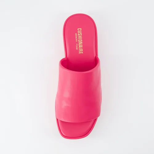 Vista 6 de CUSHIONAIRE Sandalia de plataforma Spin One Band para mujer con espuma viscoelástica