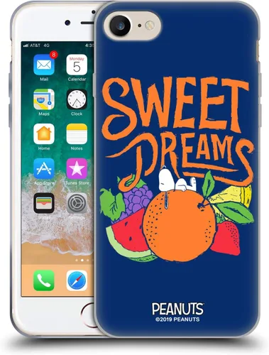 Vista 138 de Head Case Designs Funda de gel suave con licencia oficial de Peanuts Charlie y Snoopy Naturally Sweet compatible con Apple iPhone 7 Plus/iPhone 8
