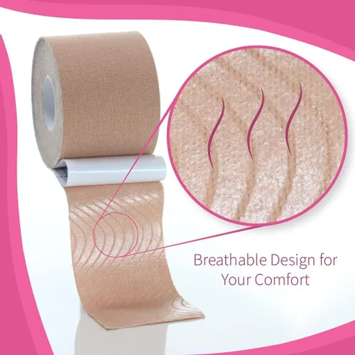 Vista 3 de Cinta de escote Crossdresser - DressTech - Creador de escote instantáneo para Drag Queens, Beige, M
