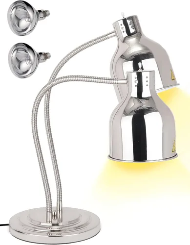Vista 7 de Lámpara de calor de alimentos de doble cabeza 500W w/3 bombillas