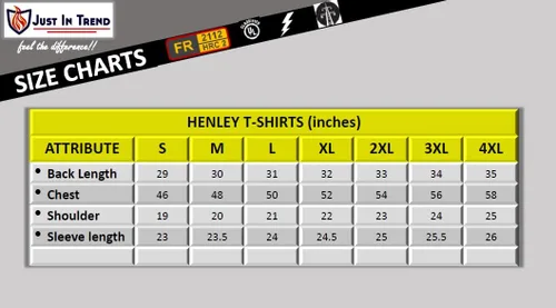 Vista 4 de Camisetas resistentes al fuego FR Henley