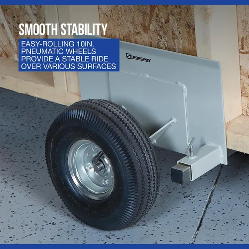Vista 3 de Strongway Plataforma móvil de paneles, ruedas neumáticas móviles para muebles con capacidad de 600 libras, plataforma de rodillos de panel