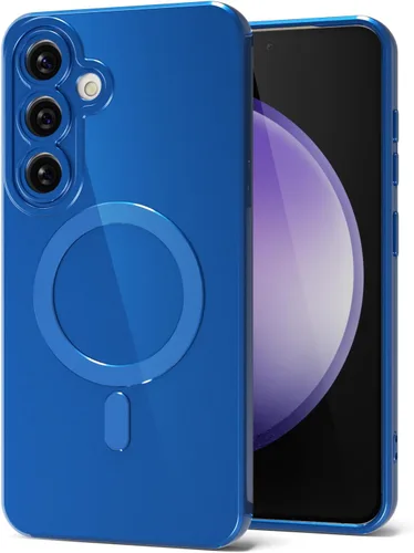 Vista 72 de Svanove Funda magnética de silicona para Samsung Galaxy S22, compatible con Magsafe, bonita funda para mujer, goma de gelatina brillante delgada