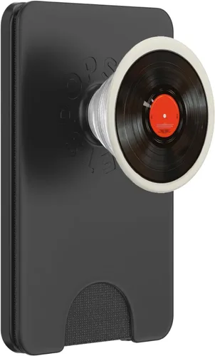 Vista 8 de Red Vinyl Record Player Vinyl Collector Retro Music Lover PopSockets Adhesive PopGrip