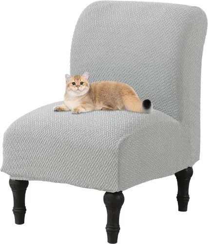 Vista 20 de JIAN YA NA Funda para silla decorativa sin brazos, funda elástica para silla sin brazos, fundas de elastano para sillas sin brazos, funda para silla