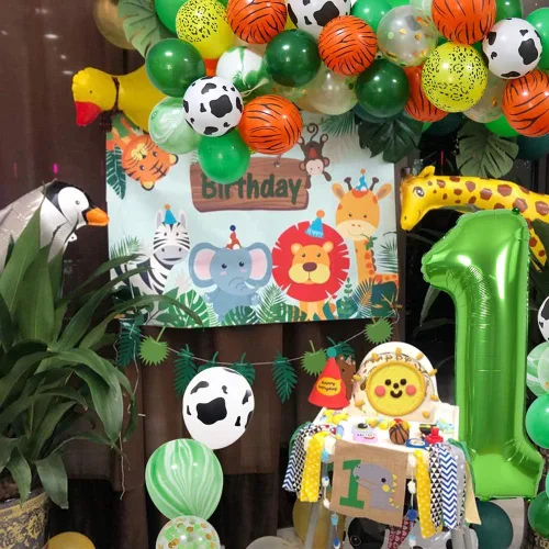 Vista 4 de TONIFUL Globos verdes del número 0 de 40 pulgadas, decoración de año nuevo 2027