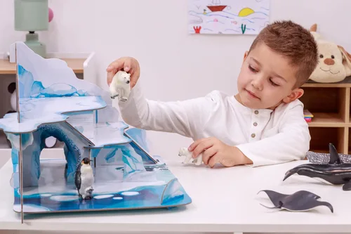 Vista 8 de Papo - Figura realista de pingüino - A partir de 3 años - Colección de vida marina - Animales polares educativos - Juguete de idea de regalo