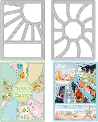 Vista 15 de INFUNLY Troqueles de metal para cortar perros y casas, troquelados en relieve, plantilla de plantilla de flores troqueladas para álbumes