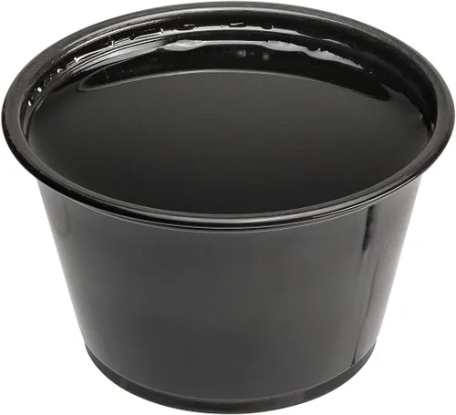 Vista 15 de Restaurantware RW Base - Tazas de salsa de 0.8 onzas, 2000 tazas de condimento aptas para microondas, resistentes a las grietas, desechables de Negro