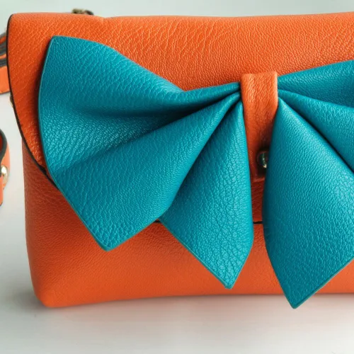 Vista 4 de Vida elegante Bolso de hombro de cuero sintético con flores Bolso de mano Casual, Multicolorido