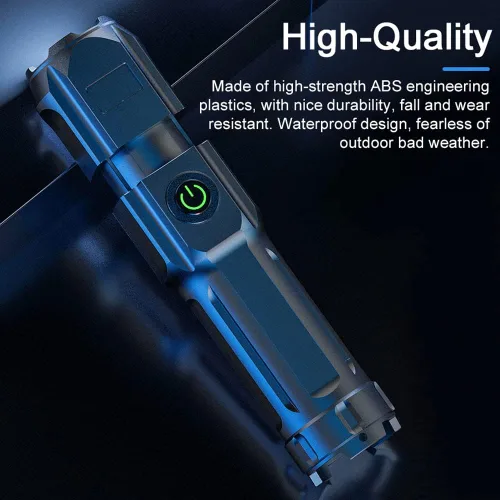 Vista 6 de Lixada Linterna LED recargable mini linterna de mano con zoom de alta luz de campamento con 3 modos de luz para emergencia y uso al aire libre
