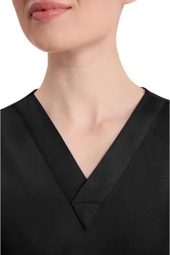 Vista 2 de Dickies EDS Signature - Camiseta quirúrgica para mujer, cuello en V, ajuste Negro