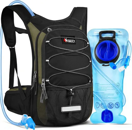 Vista 8 de Hydration Pack, Insulated Hydration Backpack with 2L Hydration Bladder, Hiking Backpack for Men Women Kids, Water Backpack for Hiking, Running