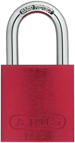 Vista 5 de Candado de bloqueo, con llave diferente, aluminio, marrón, 1 pulgada de altura del grillete, 1 1/2 pulgadas de ancho del cuerpo - 1 unidad