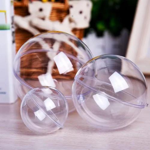 Vista 4 de himaly - Esferas decorativas transparentes y rellenables, para decoración de bodas, Año Nuevo, 20