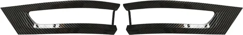 Vista 4 de Compatible con Jeep Grand Cherokee 2014-2021 Kit de Bisel de Moldura de Luz Trasera Cubierta con Aspecto de Fibra de Carbono