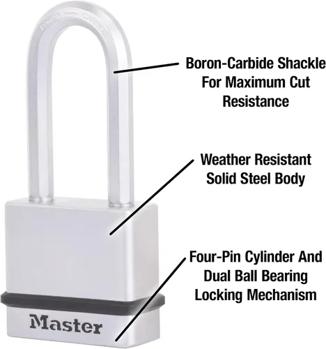 Vista 3 de Master Lock M530XQLH Magnum - Candado de acero sólido