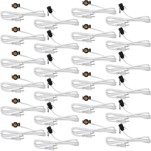 Vista 9 de Macarrie 2 Piezas Cables de Lámpara con Clip con Portalámparas E12 Cable de Repuesto de Lámpara Individual para Accesorios de Decoraciones de Pueblo