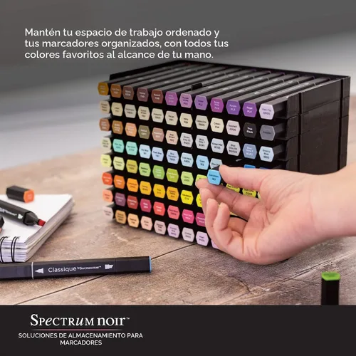 Vista 5 de Crafter 's Companion, paquete con 6 bandejas de almacenamiento de marcado de espectro negro