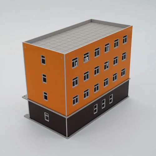 Vista 3 de Outland Models Diseño de paisaje ferroviario Hotel económico Escala N