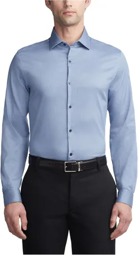 Vista 10 de Van Heusen Camisa de vestir para hombre Slim Fit Stain Shield Stretch Mercurio Oscuro Viejo