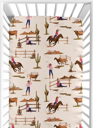 Vista 19 de Sweet Jojo Designs Sábanas bajeras para cuna (vaquero bohemio occidental) para niños, guardería infantil, habitación de niños pequeños, tamaño azul