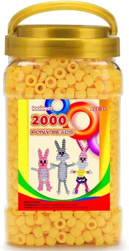 Vista 32 de IOOLEEM Cuentas de pony (2000 piezas, cuentas de pony negras), cuentas para hacer joyas, cuentas para manualidades, suministros para ensartar Negro