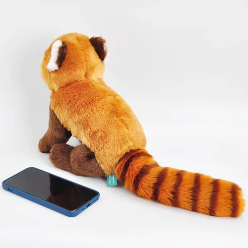 Vista 6 de Juguete de peluche Ailurus Fulgens de 19.7 pulgadas con panda rojo