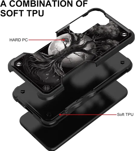 Vista 134 de Funda para Galaxy A14 5G, [Doble Capa][Protección contra Caídas de Grado Militar de 10 Pies] [Antideslizante] Funda Resistente a Prueba de Golpes