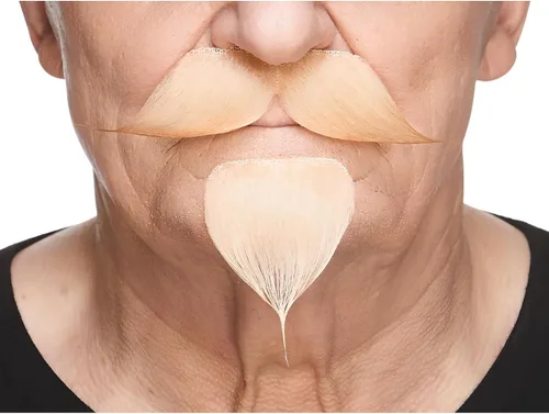 Vista 97 de Mustaches Self-Adhesive Stick On Fake Handlebar for Adults Negro