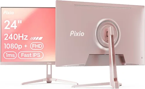 Vista 8 de Pixio PX246 Wave Beige 24 pulgadas 120Hz Frecuencia de Actualización Resolución FHD 1080p Panel IPS 4ms GTG Tiempo de Respuesta Monitor