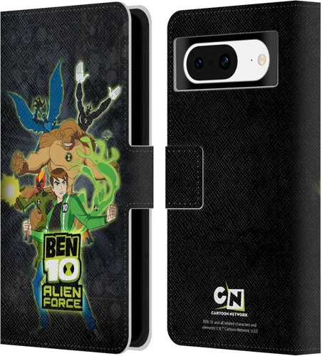 Vista 8 de Head Case Designs Con licencia oficial de Ben 10: Alien Force Ben's Jacket Graphics - Funda tipo cartera de piel compatible con Google Pixel 8