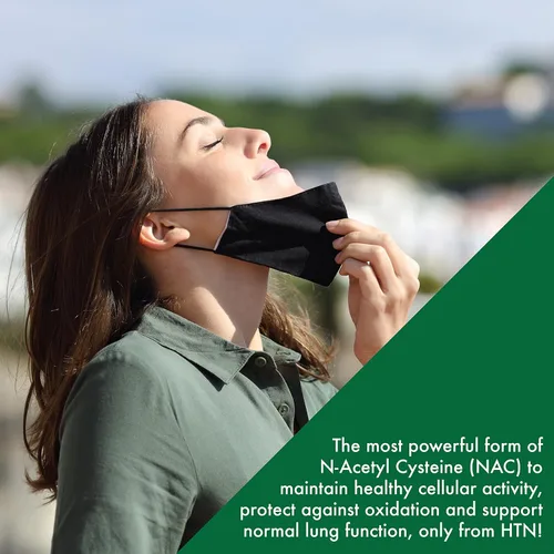 Vista 6 de Health Thru Nutrition NAC N-acetil-cisteína 600 mg 60 cápsulas Certificado vegano El suplemento NAC más puro Apoya la salud pulmonar