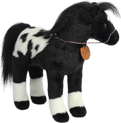 Vista 3 de Aurora Exquisito animal de peluche Breyer Showstoppers Black Appaloosa - Detalles realistas para juegos imaginativos - Perfecto para niños, adultos