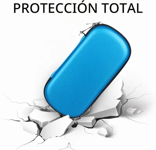Vista 4 de Funda para dispositivos digitales impermeable para tarjetas de memoria, doble capa, todo en uno, diseñada para discos duros externos, unidades flash