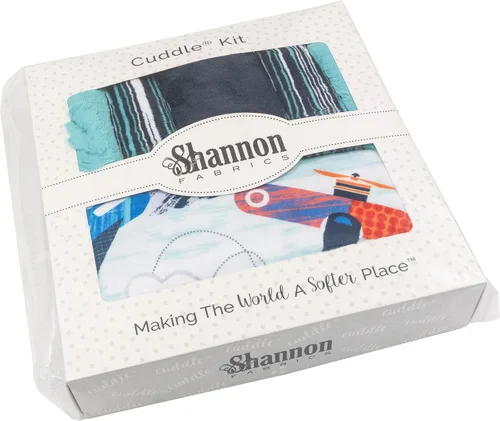 Vista 2 de Shannon FABRICS Minky Cuddle Kit Picture Perfect Flight Plan