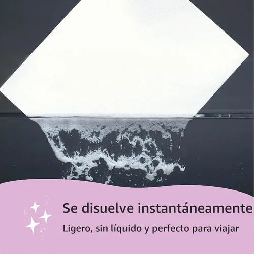 Vista 5 de Lazy Coconuts - Hojas de detergente para ropa, 48 cargas, sin sulfato