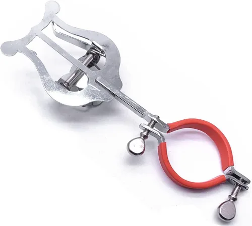 Vista 2 de Lira de Marcha para Clarinete con Placa Metálica, Clip de Música Ajustable para Parte de Clarinete 15.49 x 5.28 cm