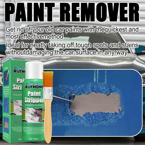 Vista 3 de pologmase Eliminador de pintura de automóvil removedor de pintura de 34fl oz limpieza sin rastros removedor de pintura de superficie metálica