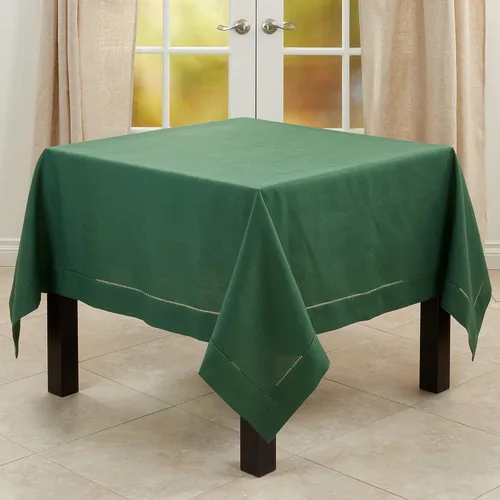 Vista 23 de SARO LIFESTYLE Servilleta de cóctel con borde cosido (juego de 12), negro, 6"x6