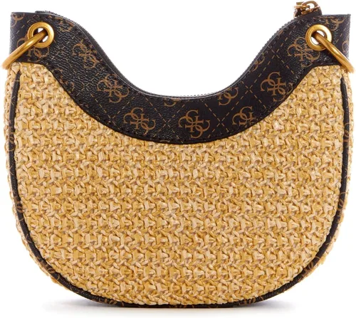 Vista 3 de GUESS US Kasinta - Mini bolsa Hobo de rafia, BleuBella Sera Wash