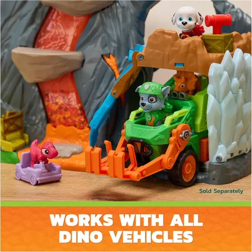 Vista 5 de PAW Patrol The Dino Movie Super Lava Blast Volcano Playset with 2 Figures