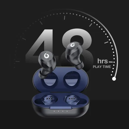 Vista 3 de X9 - Auriculares inalámbricos Bluetooth 5.3, auriculares impermeables estéreo con control táctil en la oreja, con micrófono, con graves profundos