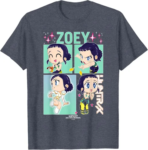 Vista 39 de Kpop Demon Hunters Zoey Camiseta Oficialmente Autorizada