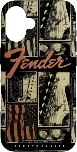 Vista 32 de Fender Funda vintage Stratocaster Americana Distressed Collage para iPhone 17
