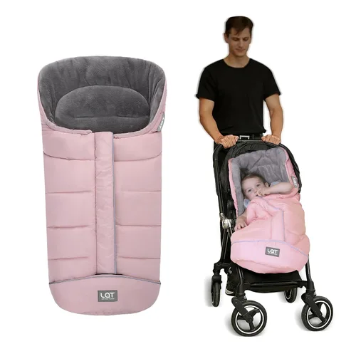 Vista 9 de LAT - Saco de dormir para bebé, cálido, universal, saco de dormir para cochecito para clima frío, saco impermeable para niños pequeños