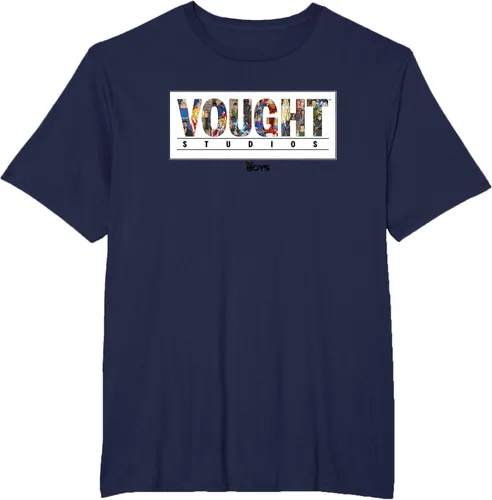 Vista 15 de The Boys Vought Comic Logo - Camiseta, Azul / Patchwork, S Azul Marino