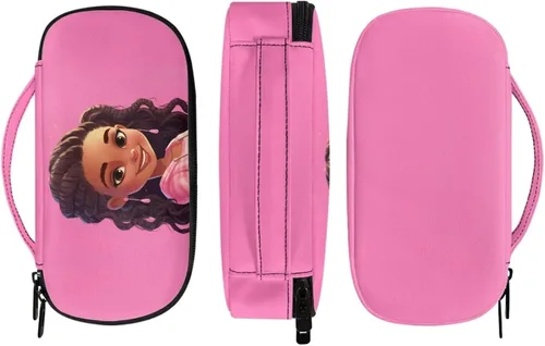 Vista 3 de ZOUTAIRONG Maletín de viaje para niña africana negra, estuche de viaje aislado para diabéticos, bolsa portátil para medicamentos, bolsa enfriadora