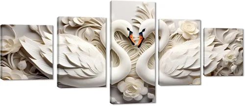 Vista 62 de 5 piezas de pintura sobre lienzo ardiente de fénix dibujado en estilo heráldico fuego fénix arte de pared vintage impresiones obras de arte arte