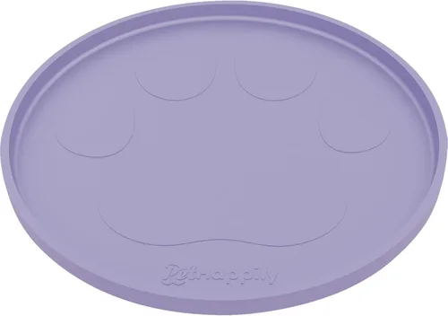 Vista 58 de Tapete grande de silicona para cuencos de comida y agua, bordes elevados para evitar derrames, impermeable, protege el suelo, fácil de limpiar